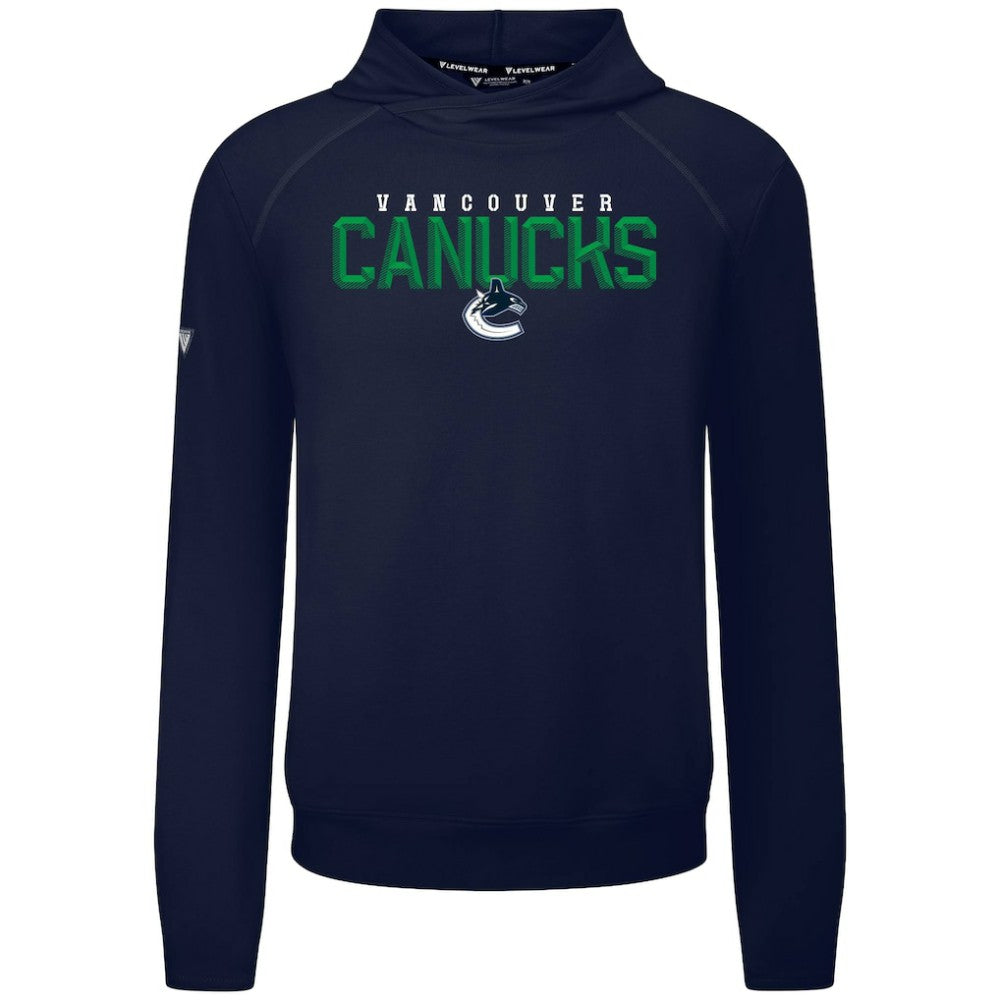 Vancouver Canucks Levelwear Mandate Carve Tri-Blend Pullover Hoodie - Blue | NHL discount