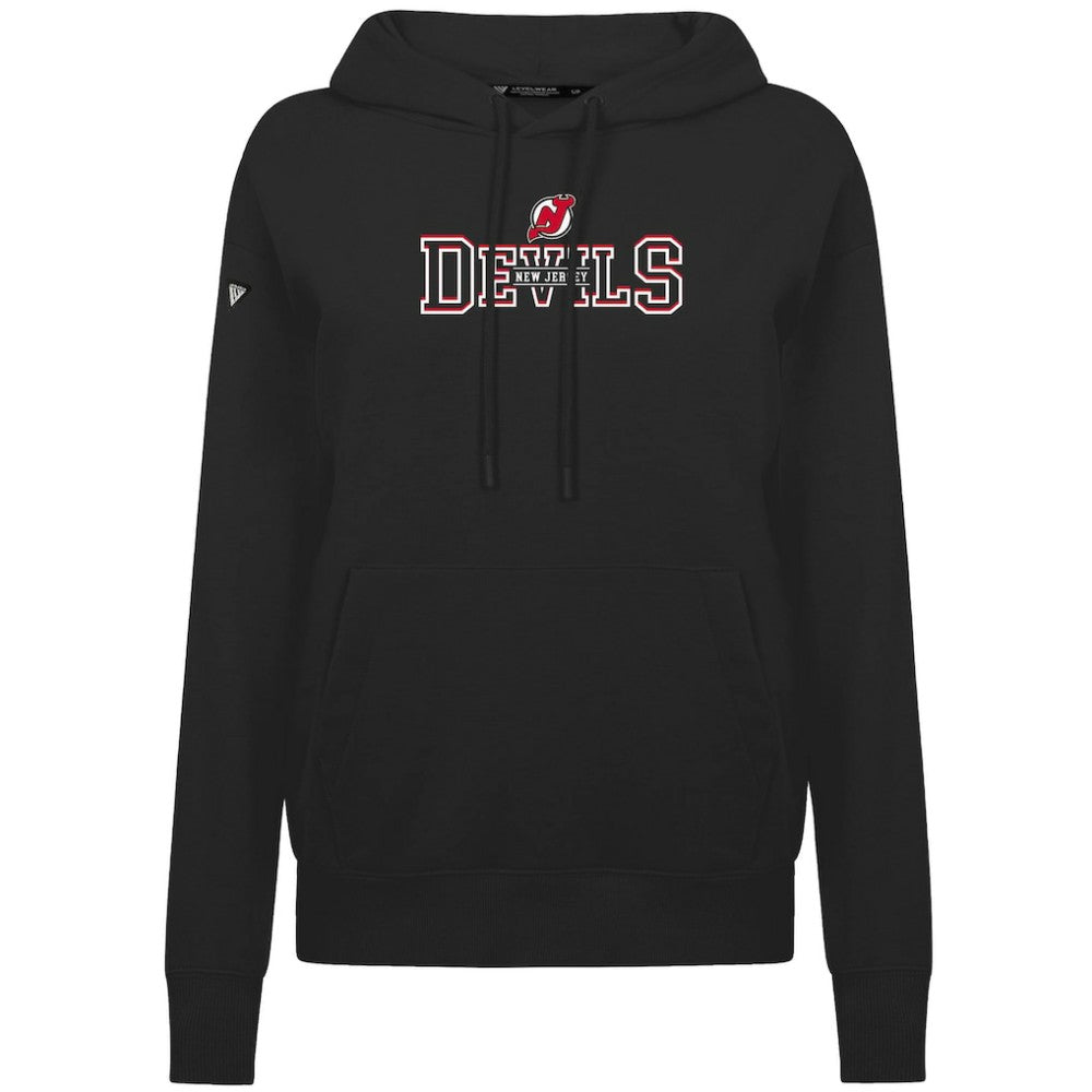 New Jersey Devils Levelwear Women's Adorn Journey Pullover Hoodie - Black | NHL near me