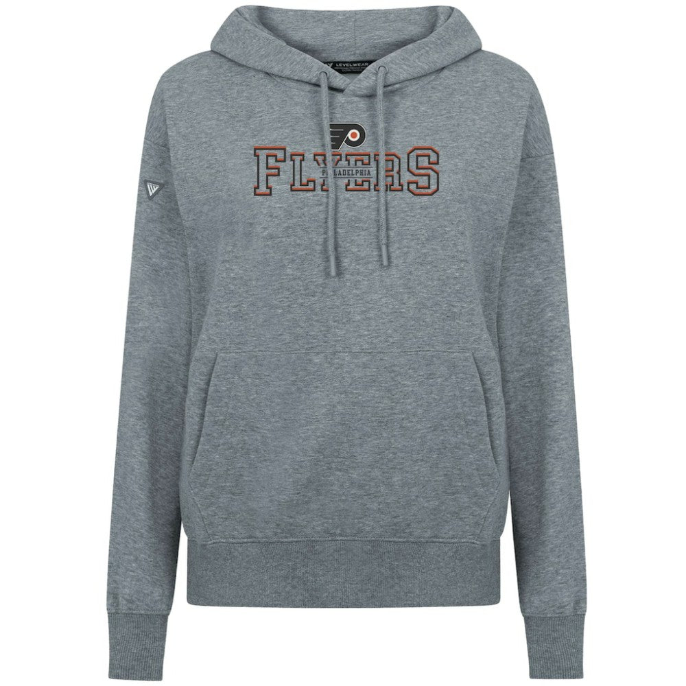 Philadelphia Flyers Levelwear Women's Adorn Journey Pullover Hoodie - Gray | NHL Clearance