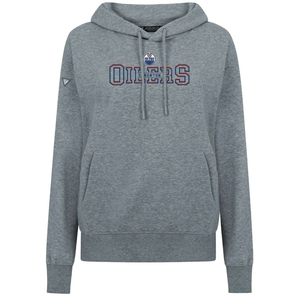 Edmonton Oilers Levelwear Women's Adorn Journey Pullover Hoodie - Gray | NHL near me