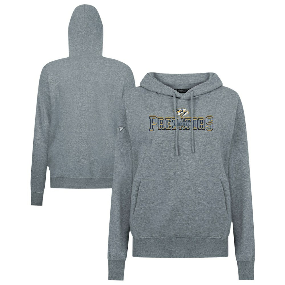 Nashville Predators Levelwear Women's Adorn Journey Pullover Hoodie - Gray | NHL discount