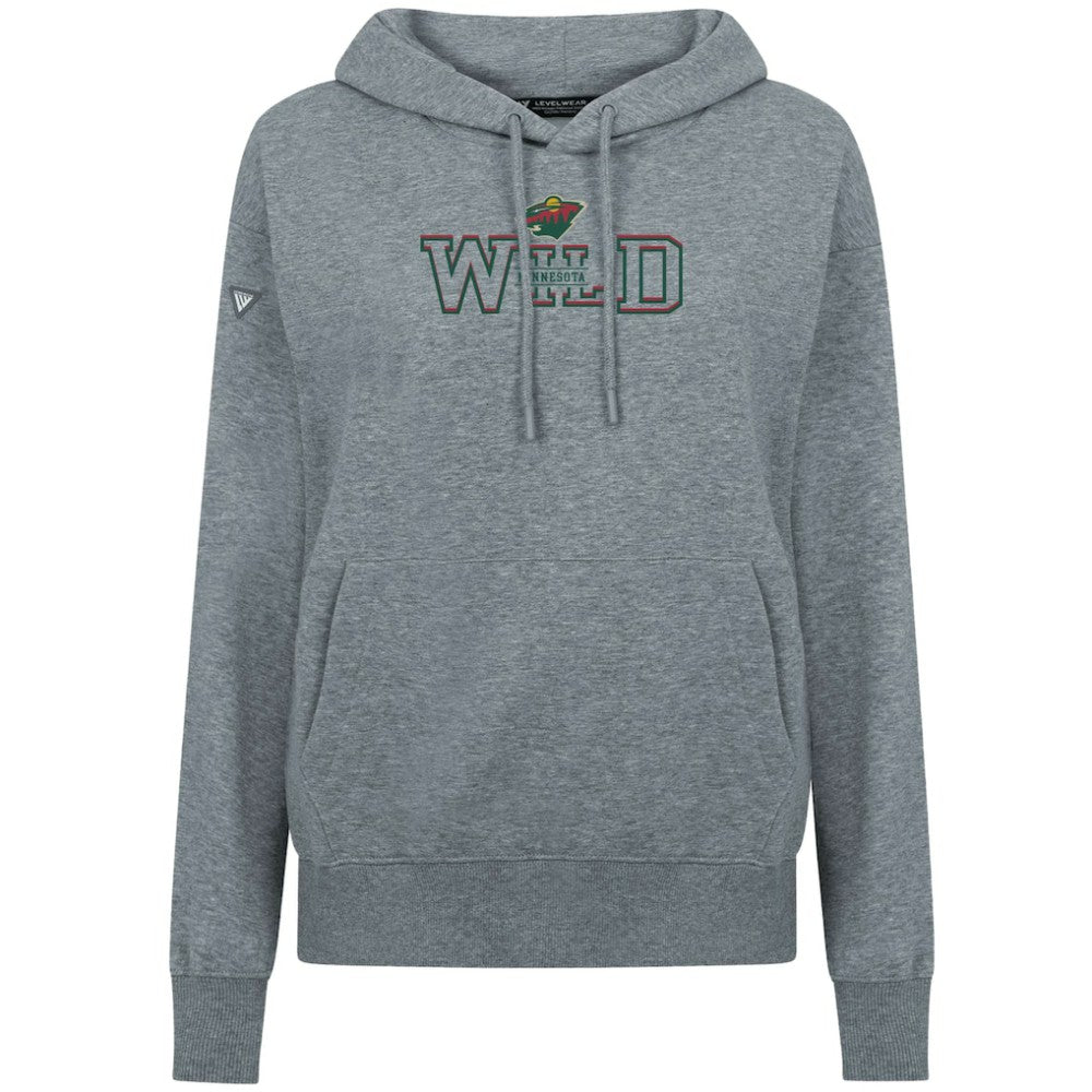 Minnesota Wild Levelwear Women's Adorn Journey Pullover Hoodie - Gray | NHL Clearance