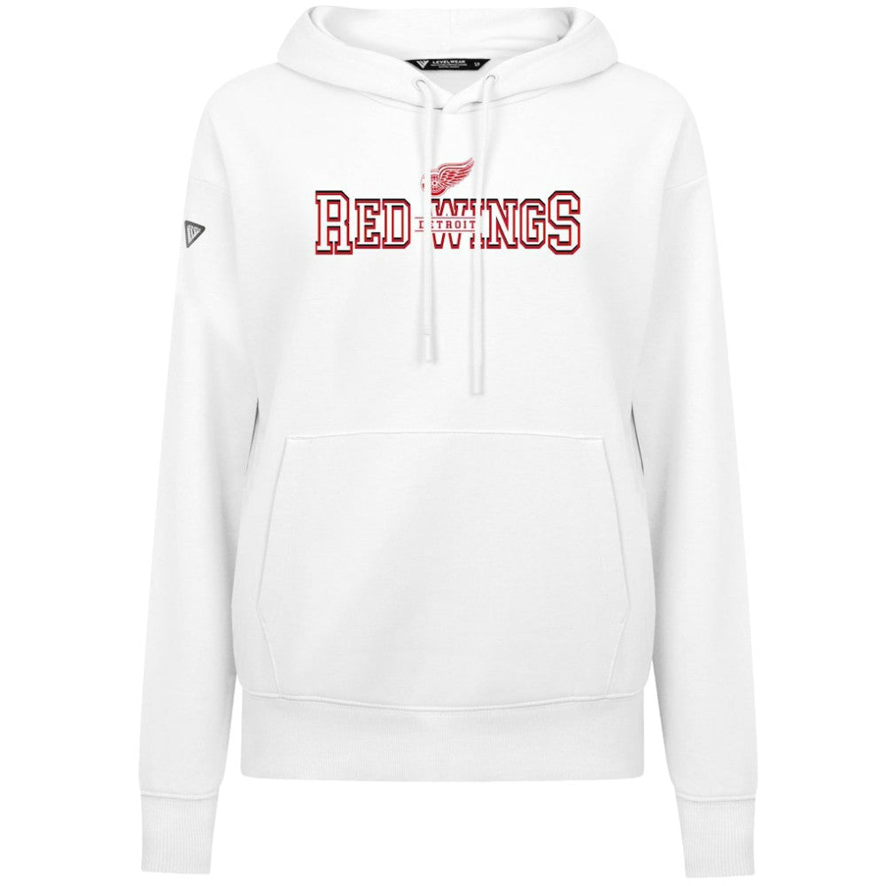 Detroit Red Wings Levelwear Women's Adorn Journey Pullover Hoodie - White | NHL online
