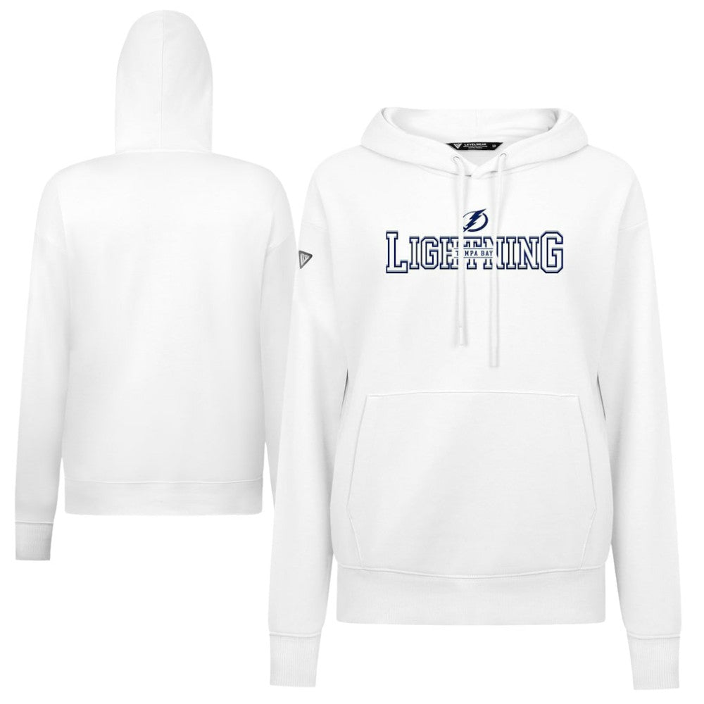 Tampa Bay Lightning Levelwear Women's Adorn Journey Pullover Hoodie - White | NHL online