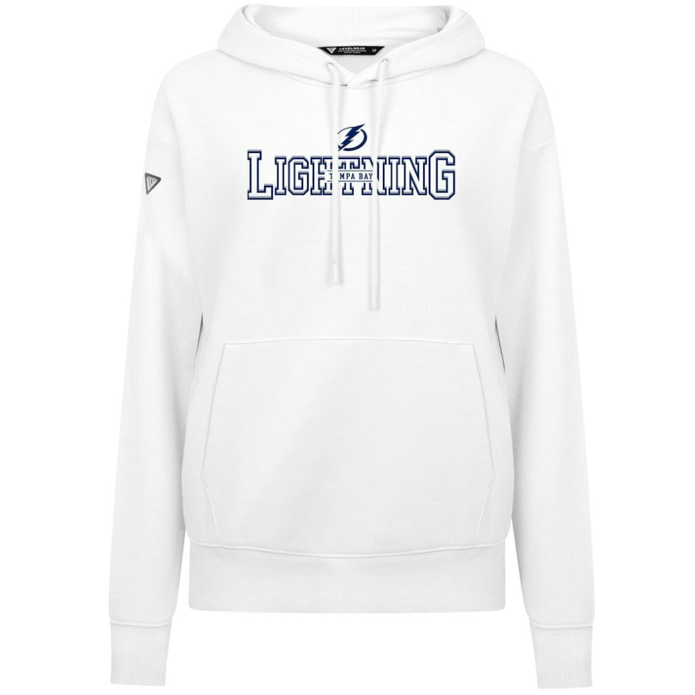Tampa Bay Lightning Levelwear Women's Adorn Journey Pullover Hoodie - White | NHL online