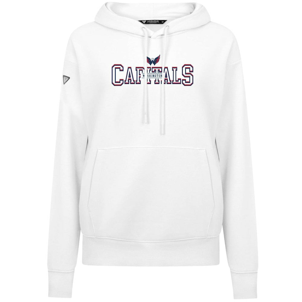 Washington Capitals Levelwear Women's Adorn Journey Pullover Hoodie - White | NHL Clearance