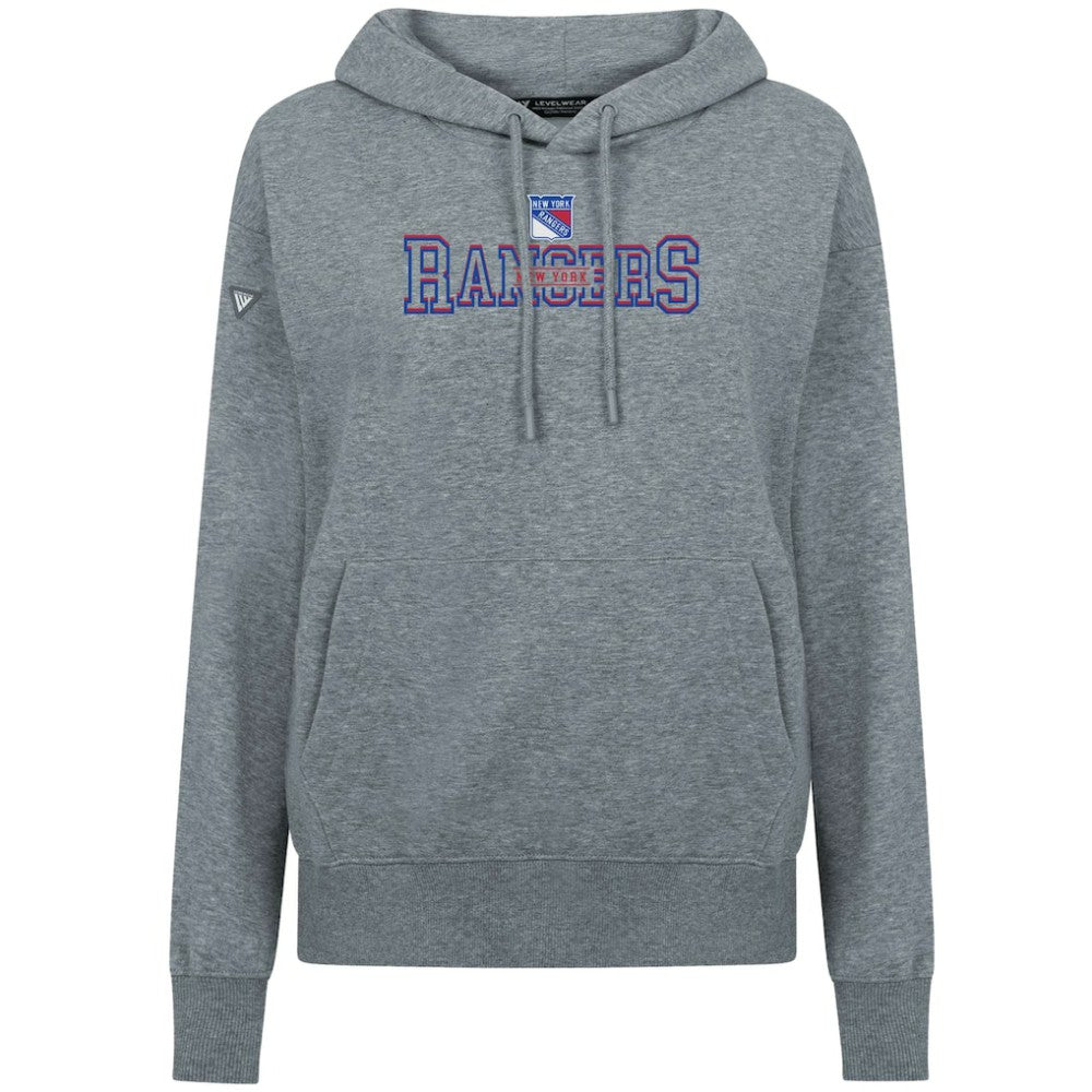 New York Rangers Levelwear Women's Adorn Journey Pullover Hoodie - Gray | NHL Clearance