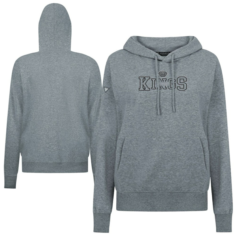 Los Angeles Kings Levelwear Women's Adorn Journey Pullover Hoodie - Gray | NHL Clearance