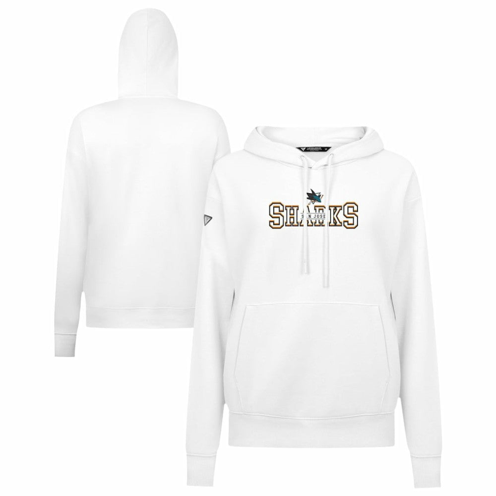 San Jose Sharks Levelwear Women's Adorn Journey Pullover Hoodie - White | NHL sale
