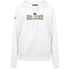 San Jose Sharks Levelwear Women's Adorn Journey Pullover Hoodie - White | NHL sale