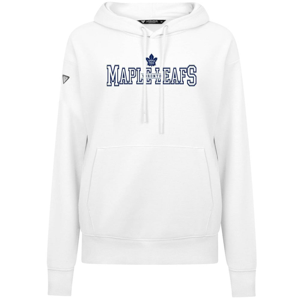Toronto Maple Leafs Levelwear Women's Adorn Journey Pullover Hoodie - White | NHL Lifestyle