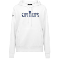 Toronto Maple Leafs Levelwear Women's Adorn Journey Pullover Hoodie - White | NHL Lifestyle
