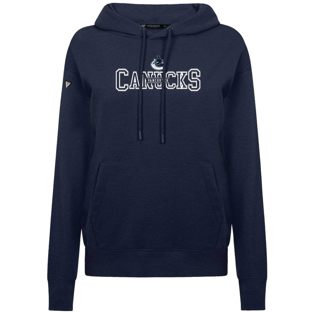 Vancouver Canucks Levelwear Women's Adorn Journey Pullover Hoodie - Navy | NHL Lifestyle
