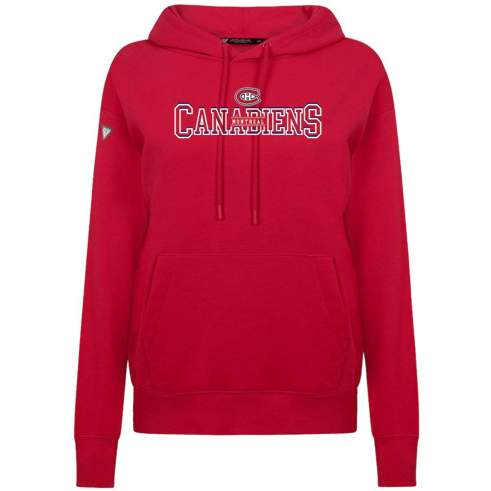 Montreal Canadiens Levelwear Women's Adorn Journey Pullover Hoodie - Red | NHL near me