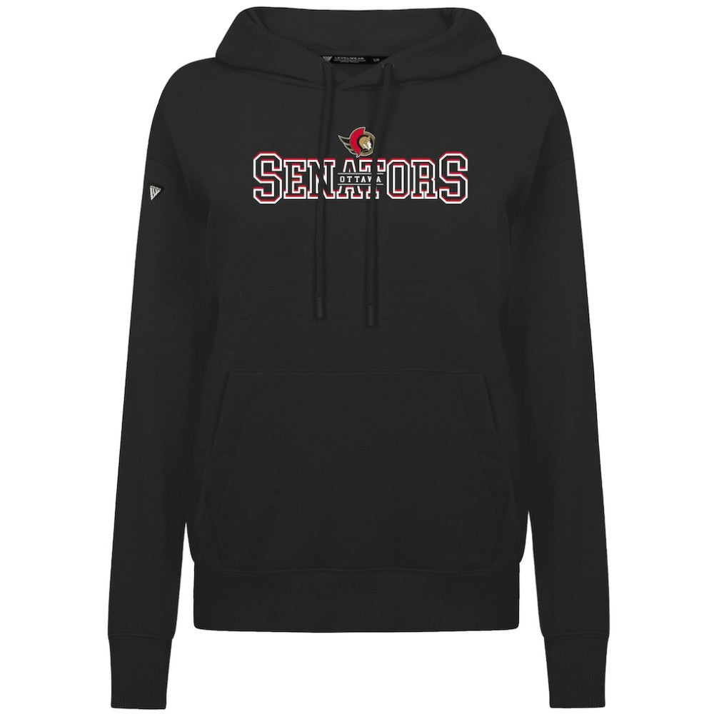Ottawa Senators Levelwear Women's Adorn Journey Pullover Hoodie - Black | NHL near me