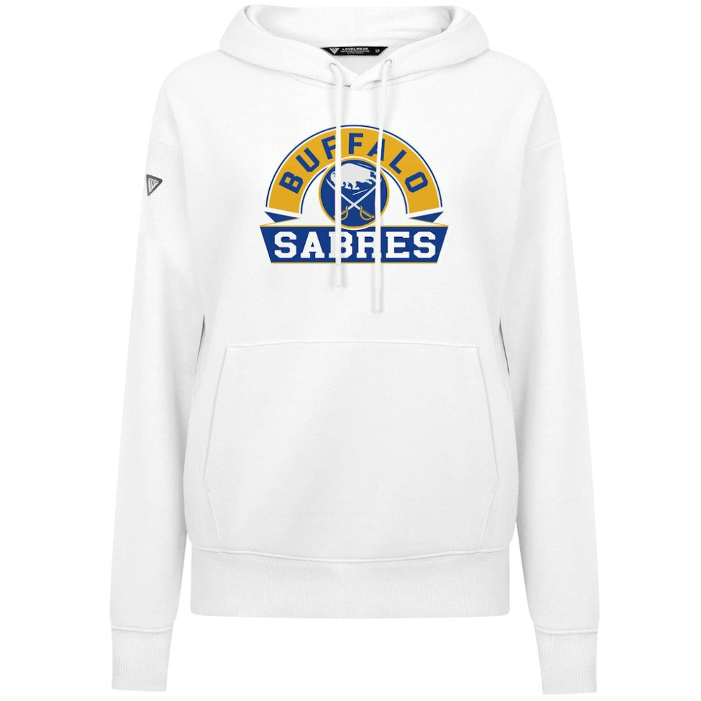 Buffalo Sabres Levelwear Women's Adorn Banner Arch Pullover Hoodie - White | NHL discount
