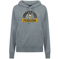 Pittsburgh Penguins Levelwear Women's Adorn Banner Arch Pullover Hoodie - Gray | NHL online