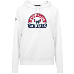 Washington Capitals Levelwear Women's Adorn Banner Arch Pullover Hoodie - White | NHL online