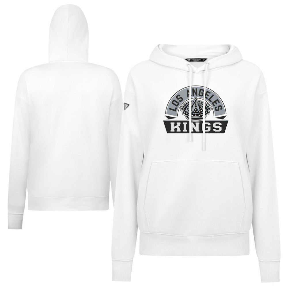 Los Angeles Kings Levelwear Women's Adorn Banner Arch Pullover Hoodie - White | NHL discount