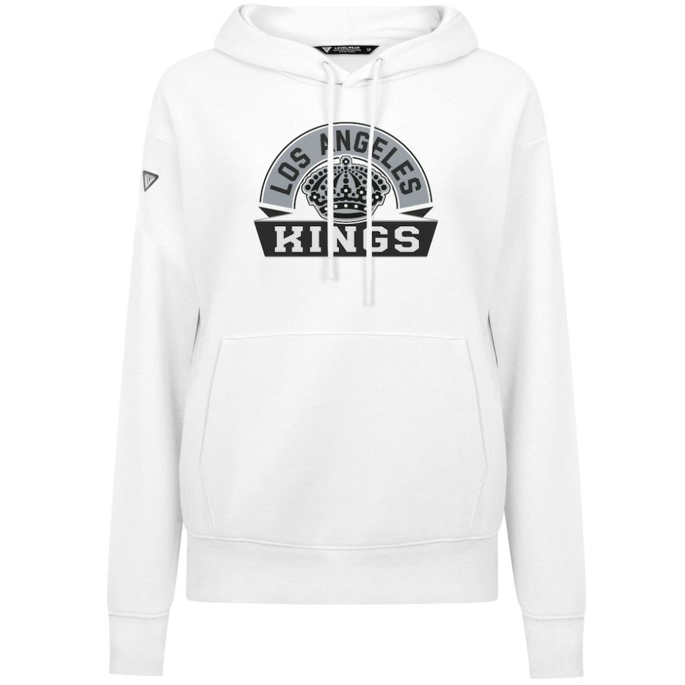 Los Angeles Kings Levelwear Women's Adorn Banner Arch Pullover Hoodie - White | NHL discount