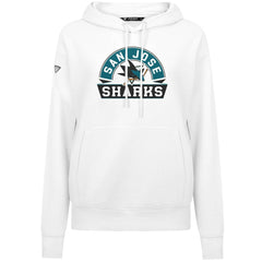 San Jose Sharks Levelwear Women's Adorn Banner Arch Pullover Hoodie - White | NHL on sale