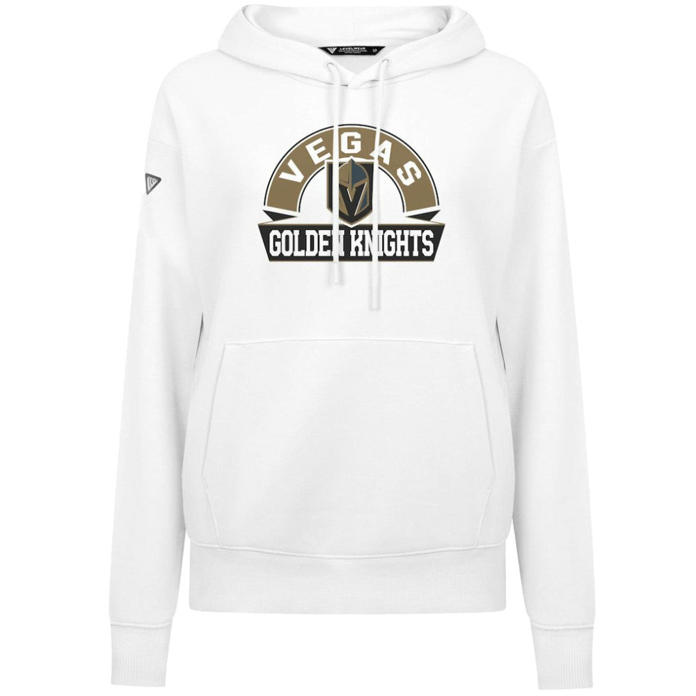 Vegas Golden Knights Levelwear Women's Adorn Banner Arch Pullover Hoodie - White | NHL on sale