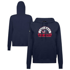 Columbus Blue Jackets Levelwear Women's Adorn Banner Arch Pullover Hoodie - Navy | NHL discount