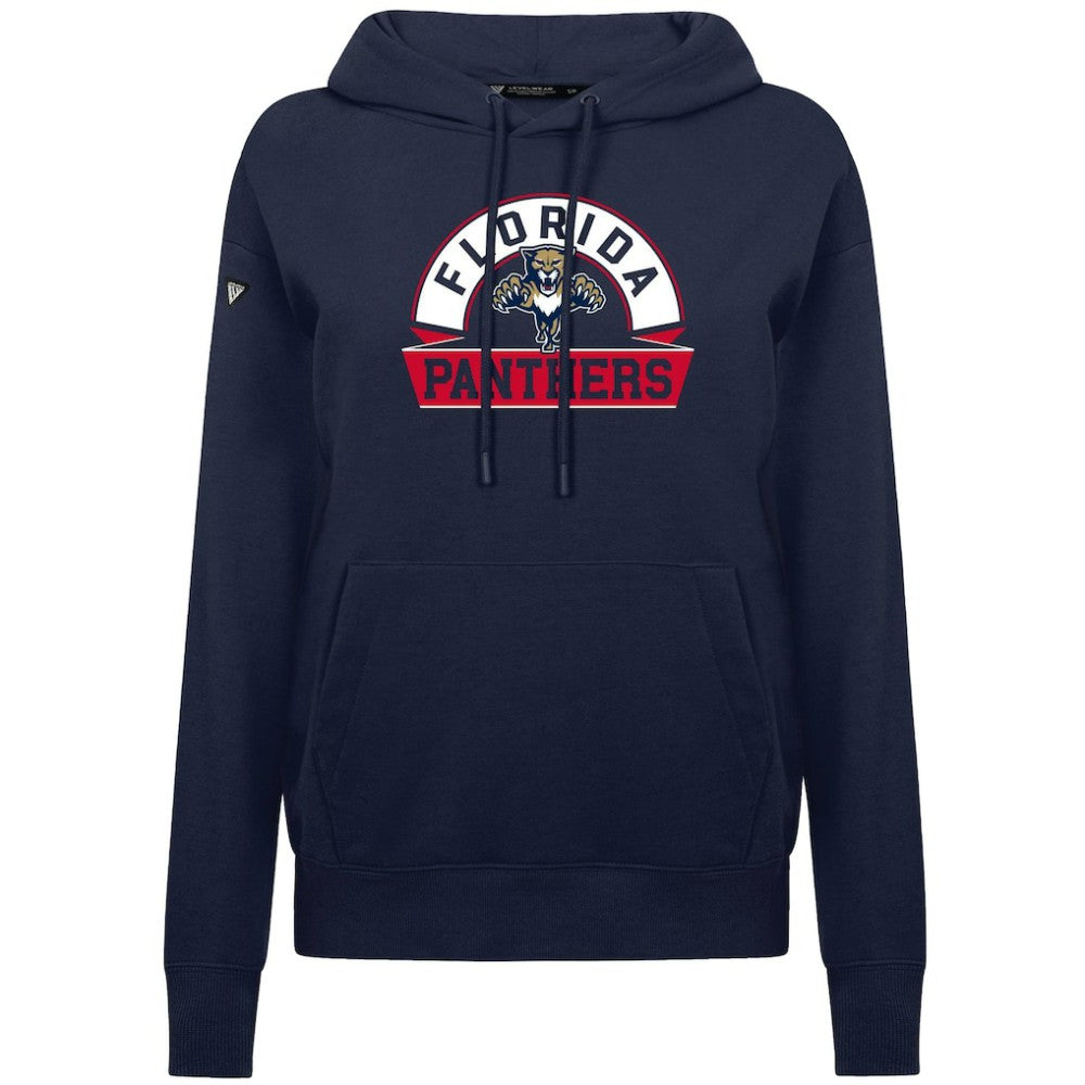 Florida Panthers Levelwear Women's Adorn Banner Arch Pullover Hoodie - Navy | NHL on sale