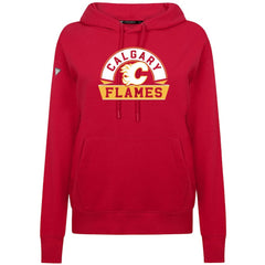 Calgary Flames Levelwear Women's Adorn Banner Arch Pullover Hoodie - Red | NHL sale