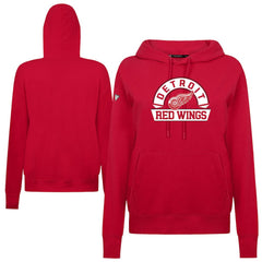 Detroit Red Wings Levelwear Women's Adorn Banner Arch Pullover Hoodie - Red | NHL Clearance