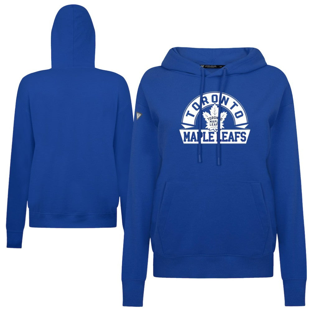 Toronto Maple Leafs Levelwear Women's Adorn Banner Arch Pullover Hoodie - Royal | NHL discount