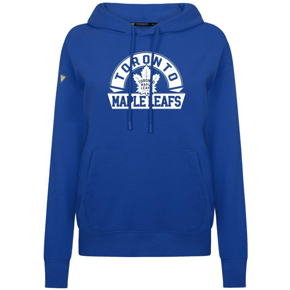 Toronto Maple Leafs Levelwear Women's Adorn Banner Arch Pullover Hoodie - Royal | NHL discount