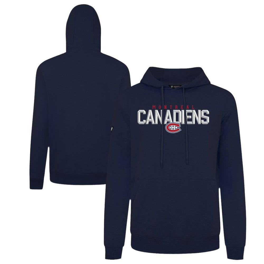 Montreal Canadiens Levelwear Podium Carve Pullover Hoodie - Navy | NHL online
