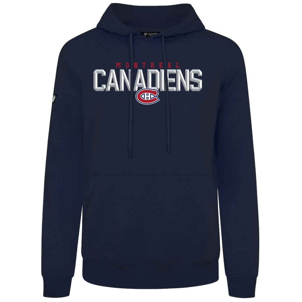 Montreal Canadiens Levelwear Podium Carve Pullover Hoodie - Navy | NHL online