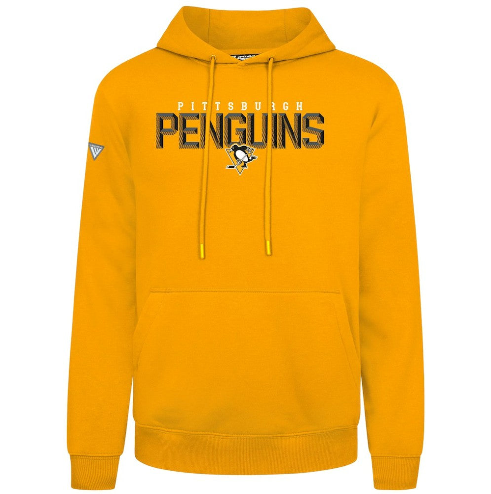 Pittsburgh Penguins Levelwear Podium Carve Pullover Hoodie - Gold | NHL online