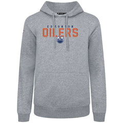 Edmonton Oilers Levelwear Podium Carve Pullover Hoodie - Gray | NHL near me