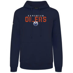 Edmonton Oilers Levelwear Podium Carve Pullover Hoodie - Navy | NHL Lifestyle