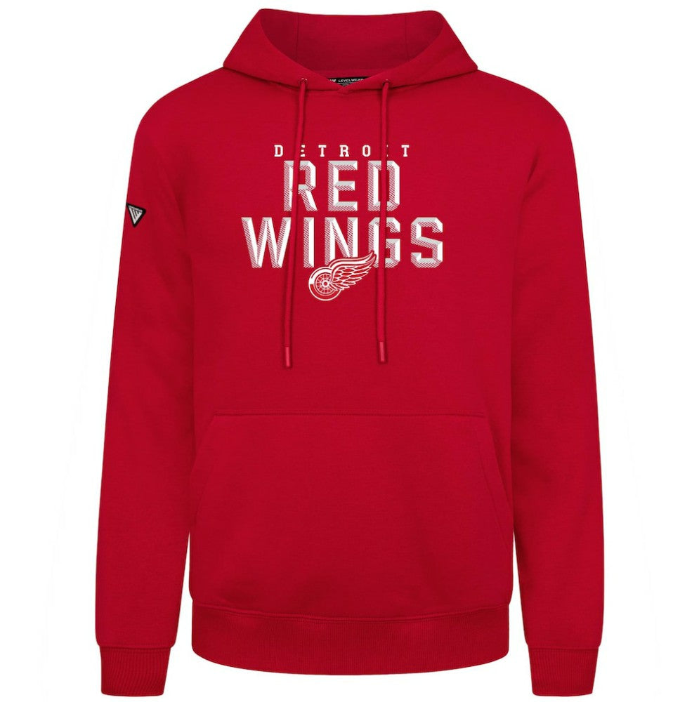 Detroit Red Wings Levelwear Podium Carve Pullover Hoodie - Red | NHL near me