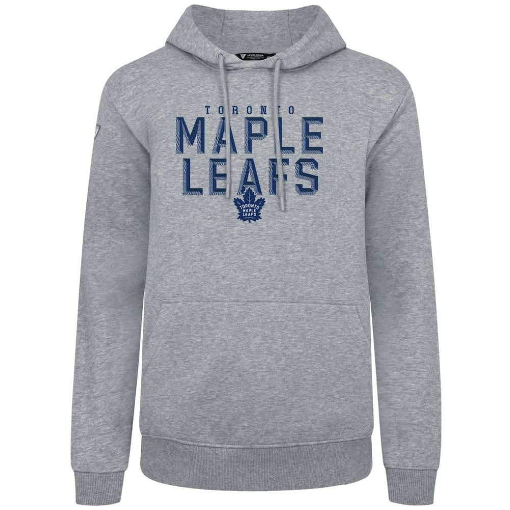 Toronto Maple Leafs Levelwear Podium Carve Pullover Hoodie - Gray | NHL near me