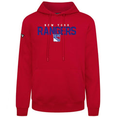 New York Rangers Levelwear Podium Carve Pullover Hoodie - Red | NHL Lifestyle