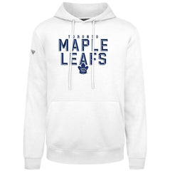 Toronto Maple Leafs Levelwear Podium Carve Pullover Hoodie - White | NHL Lifestyle