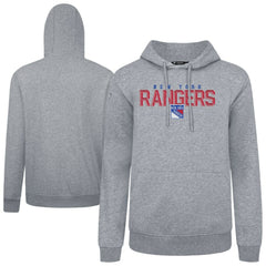 New York Rangers Levelwear Podium Carve Pullover Hoodie - Gray | NHL near me