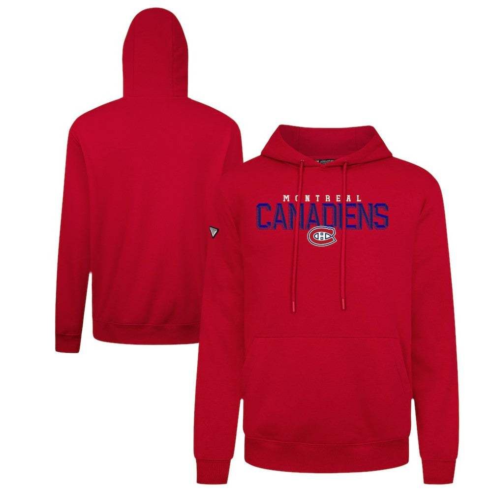 Montreal Canadiens Levelwear Podium Carve Pullover Hoodie - Red | NHL on sale