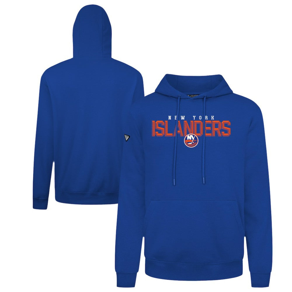 New York Islanders Levelwear Podium Carve Pullover Hoodie - Royal | NHL Clearance