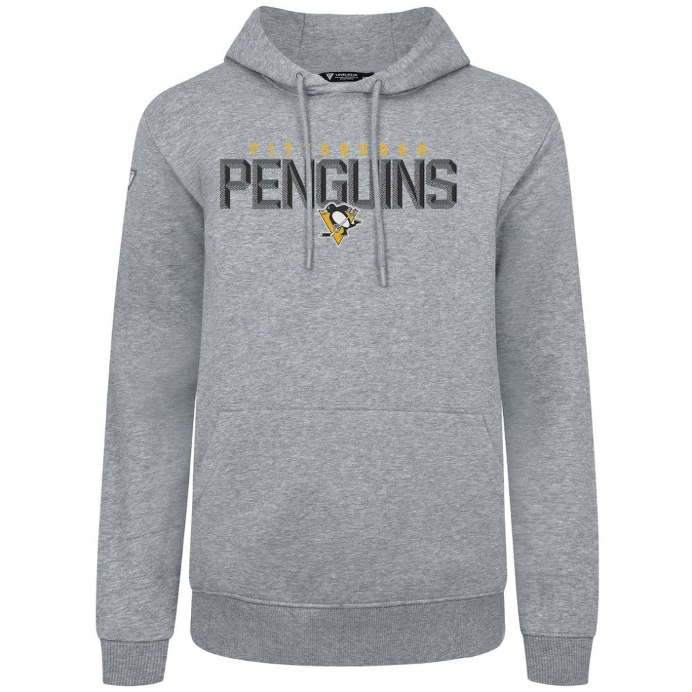 Pittsburgh Penguins Levelwear Podium Carve Pullover Hoodie - Gray | NHL near me