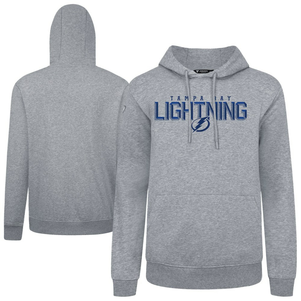 Tampa Bay Lightning Levelwear Podium Carve Pullover Hoodie - Gray | NHL sale