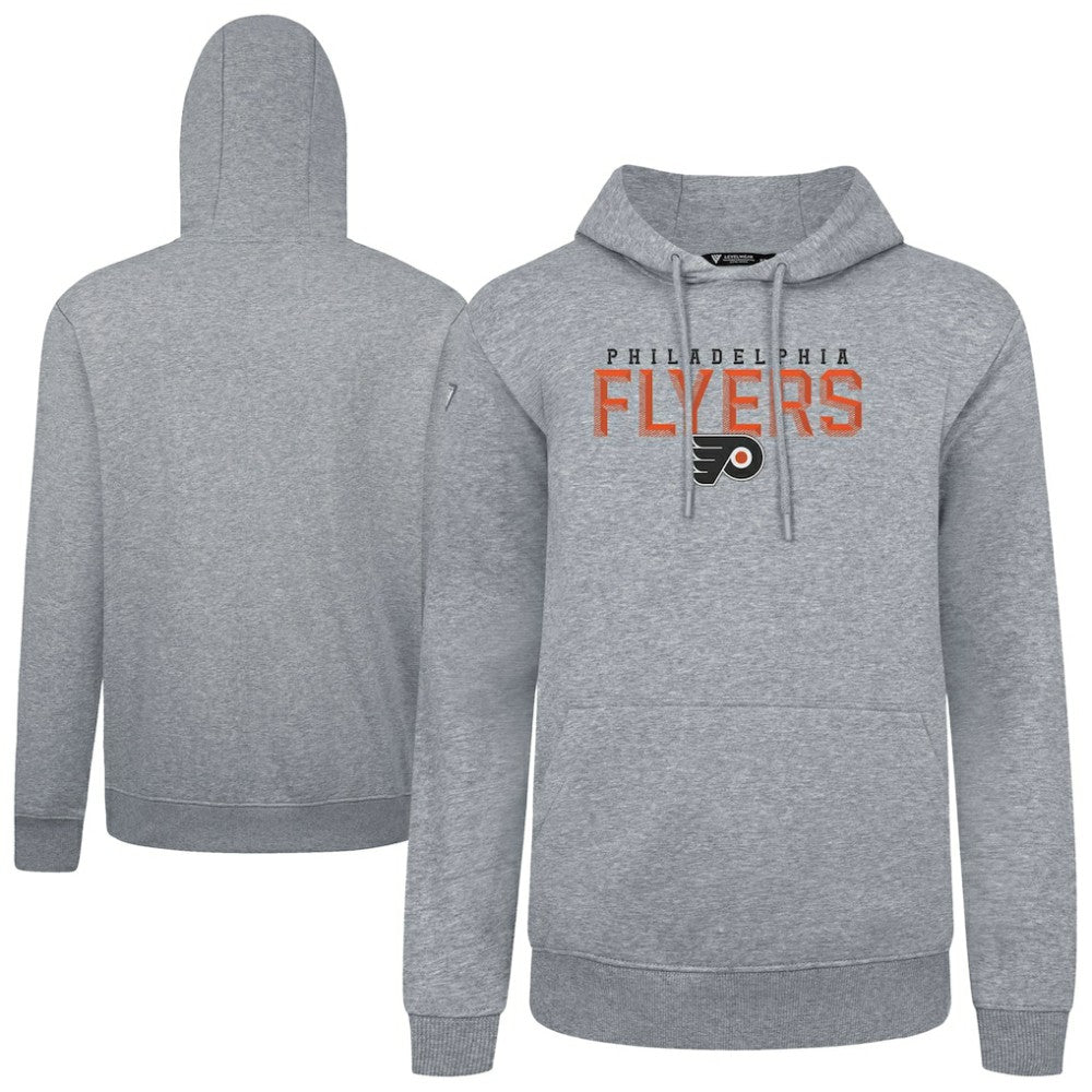 Philadelphia Flyers Levelwear Podium Carve Pullover Hoodie - Gray | NHL Lifestyle