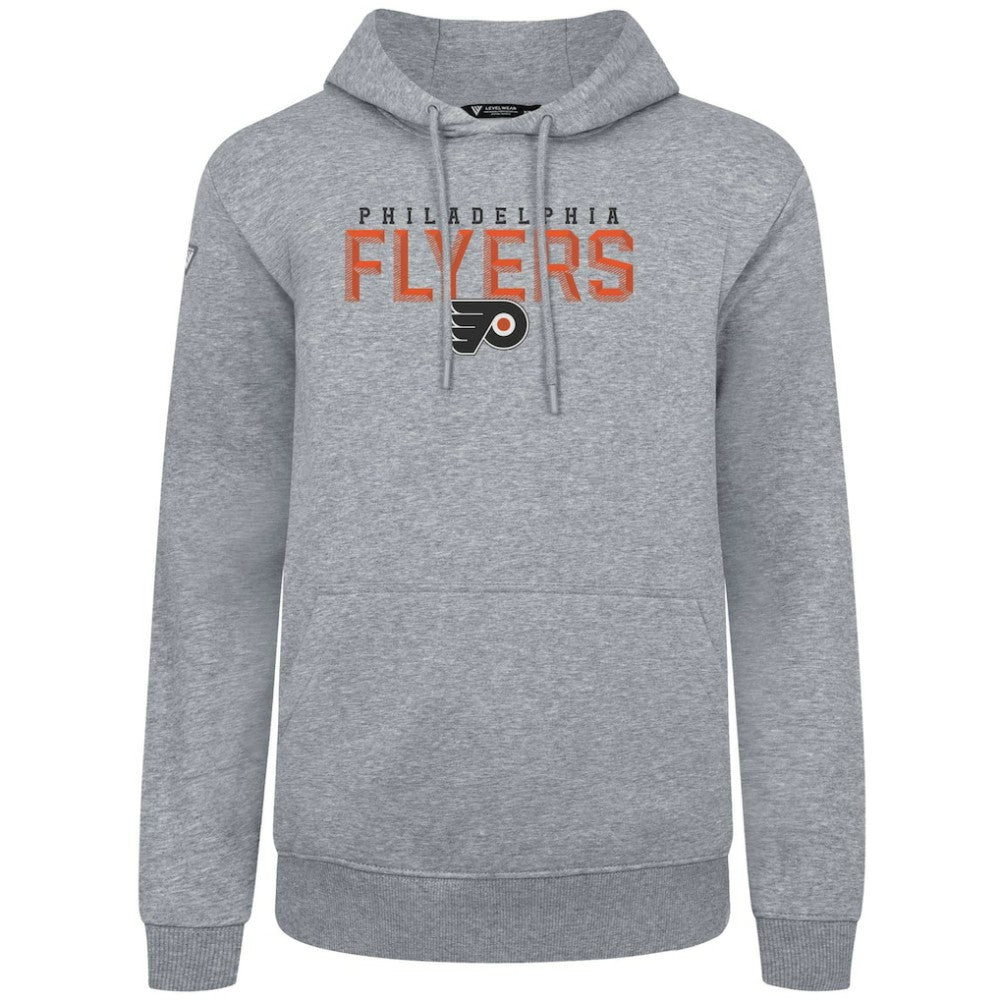 Philadelphia Flyers Levelwear Podium Carve Pullover Hoodie - Gray | NHL Lifestyle