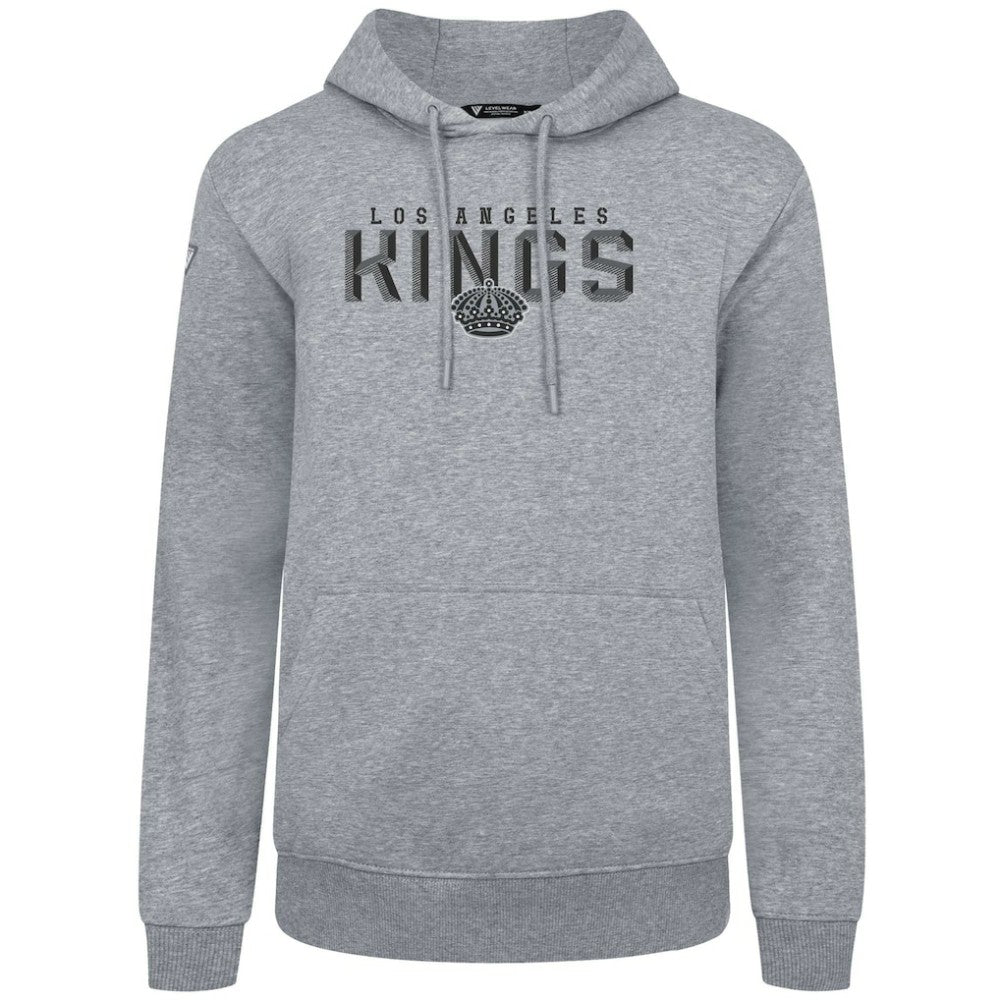 Los Angeles Kings Levelwear Podium Carve Pullover Hoodie - Gray | NHL near me