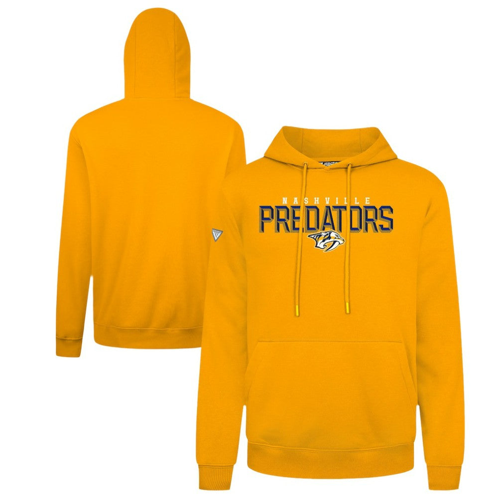 Nashville Predators Levelwear Podium Carve Pullover Hoodie - Gold | NHL Clearance